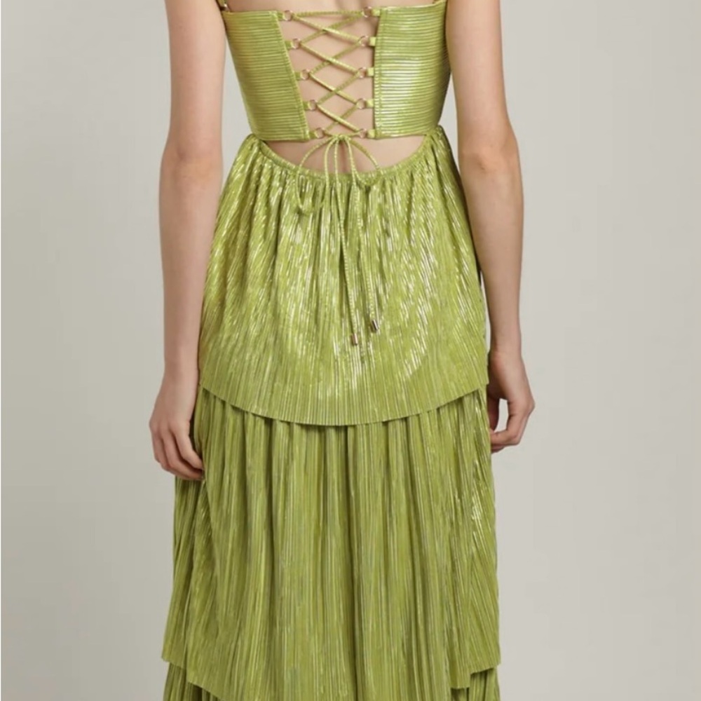 Sabina Musayev Strapless Lime Dress - Picture 2 of 5